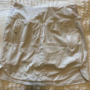 Athleta Fairway Golf Skort, White, size L